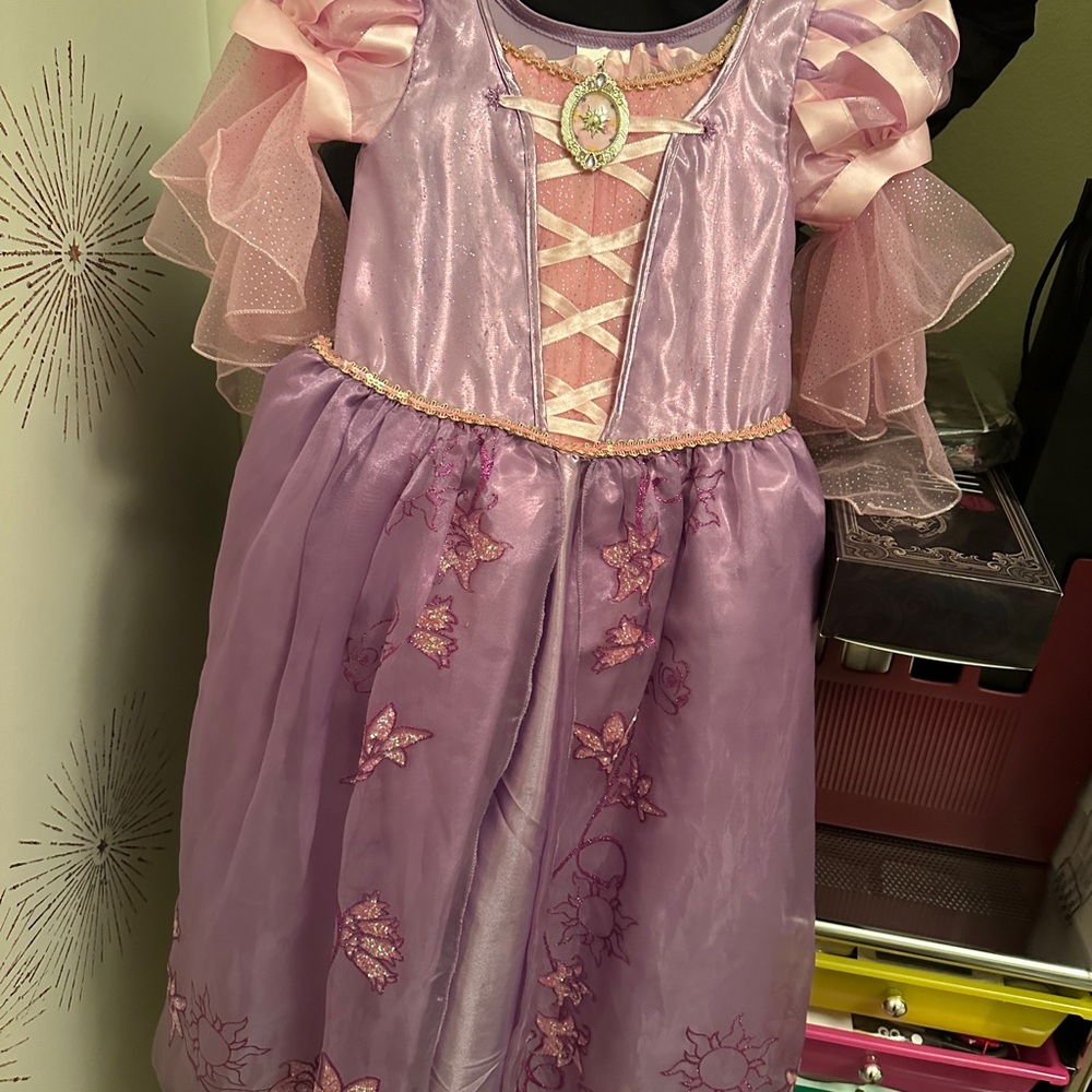 Rapunzul costume, wig and shoes